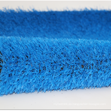 Césped artificial azul para alfombra de fútbol de fútbol sala
